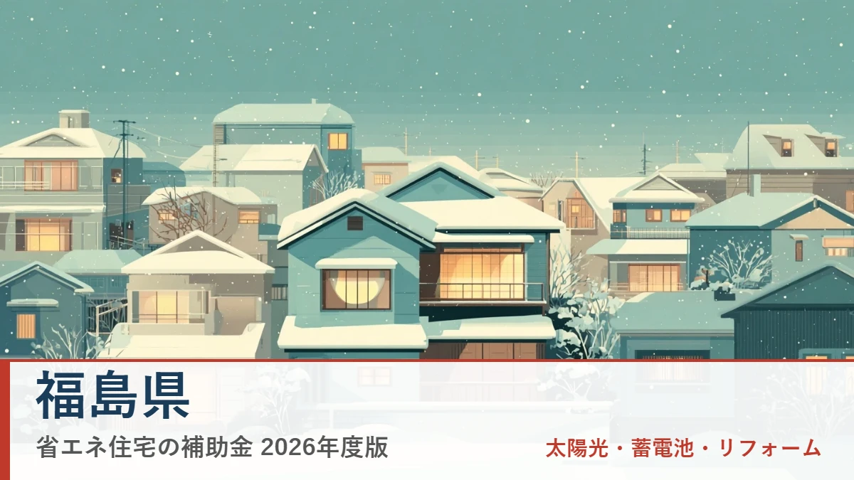 福島県の省エネ住宅補助金2026