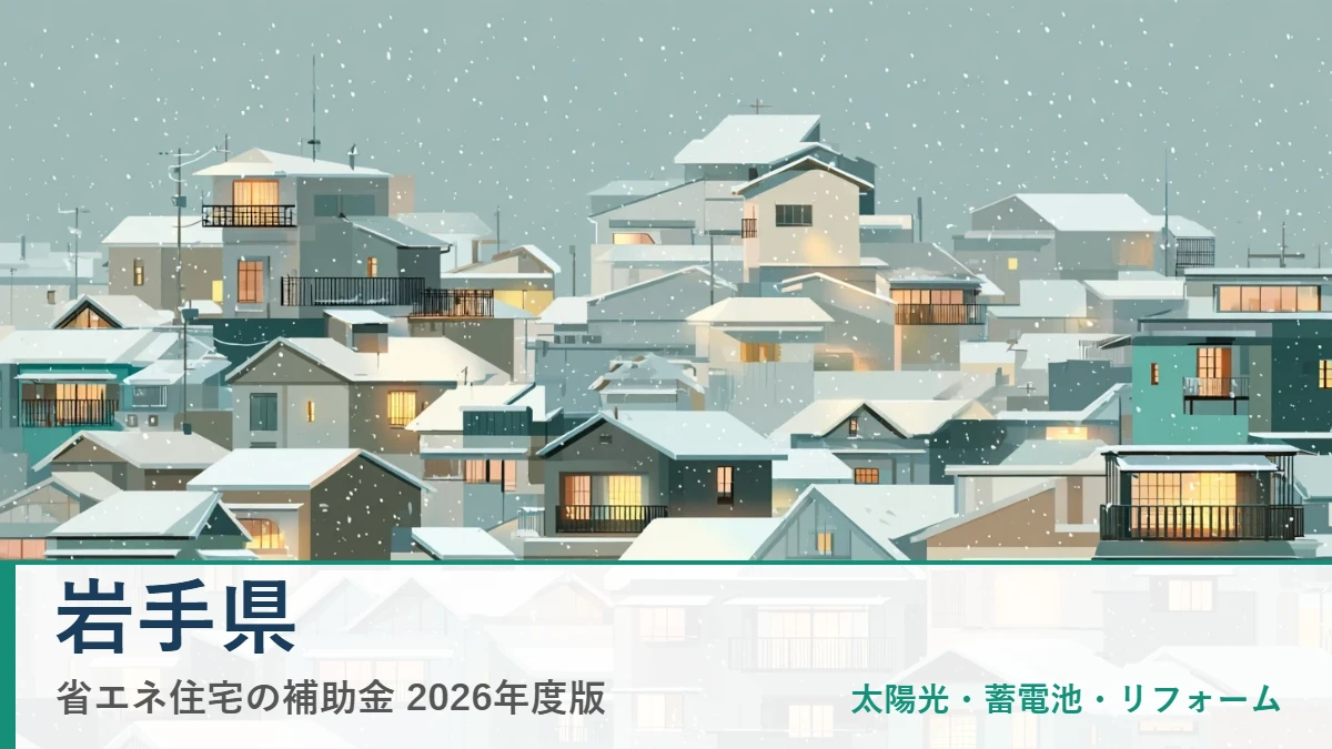 岩手県の省エネ住宅補助金2026