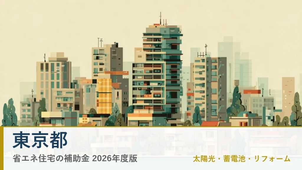 東京都の省エネ住宅補助金2026(地域イメージ入りアイキャッチ)