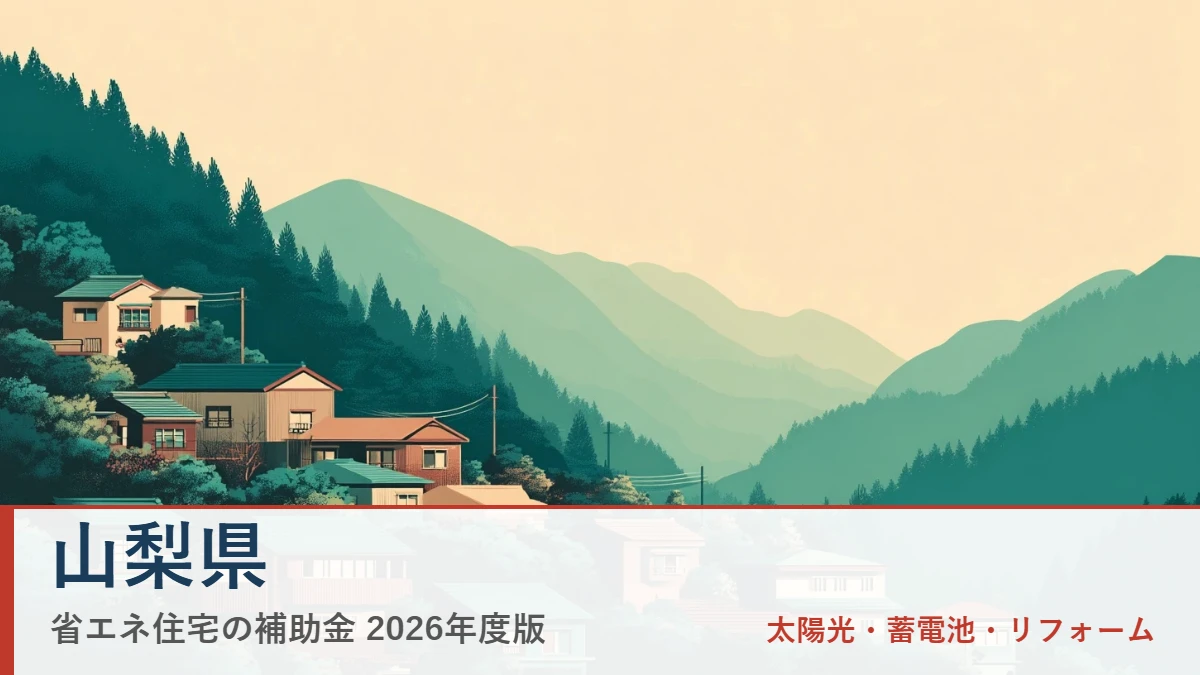 山梨県の省エネ住宅補助金2026