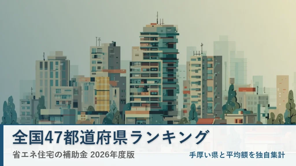 全国47都道府県の省エネ住宅補助金ランキング2026