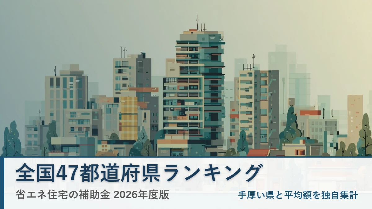 全国47都道府県の省エネ住宅補助金ランキング2026