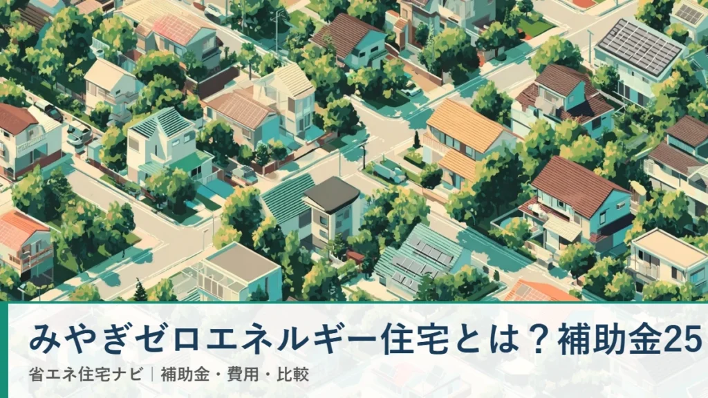 みやぎゼロエネルギー住宅とは？補助金25(省エネ住宅ナビ)