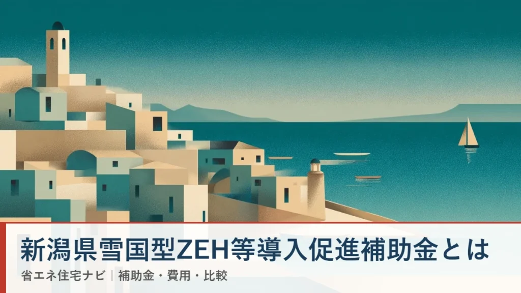 新潟県雪国型ZEH等導入促進補助金とは(省エネ住宅ナビ)