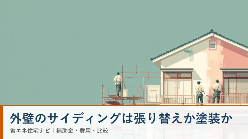 外壁のサイディングは張り替えか塗装か(省エネ住宅ナビ)