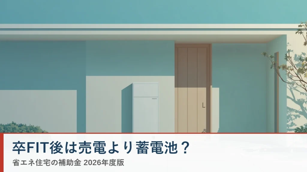 卒FIT後は売電より蓄電池？ 省エネ住宅ナビ
