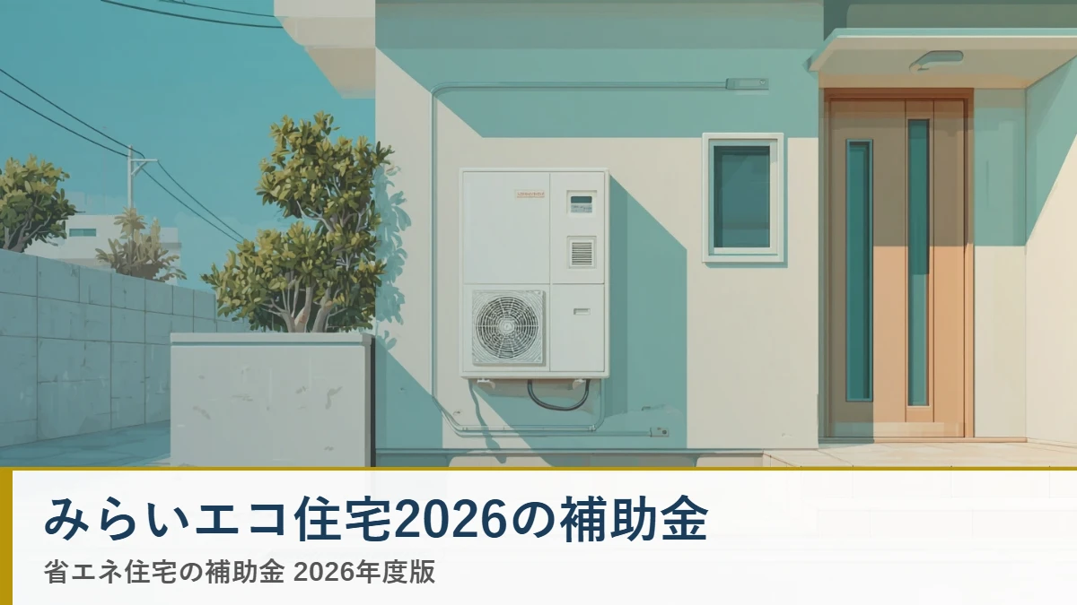 みらいエコ住宅2026の補助金 省エネ住宅ナビ