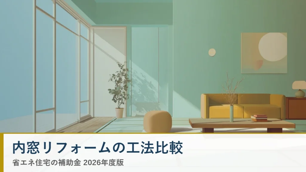 内窓リフォームの工法比較 省エネ住宅ナビ