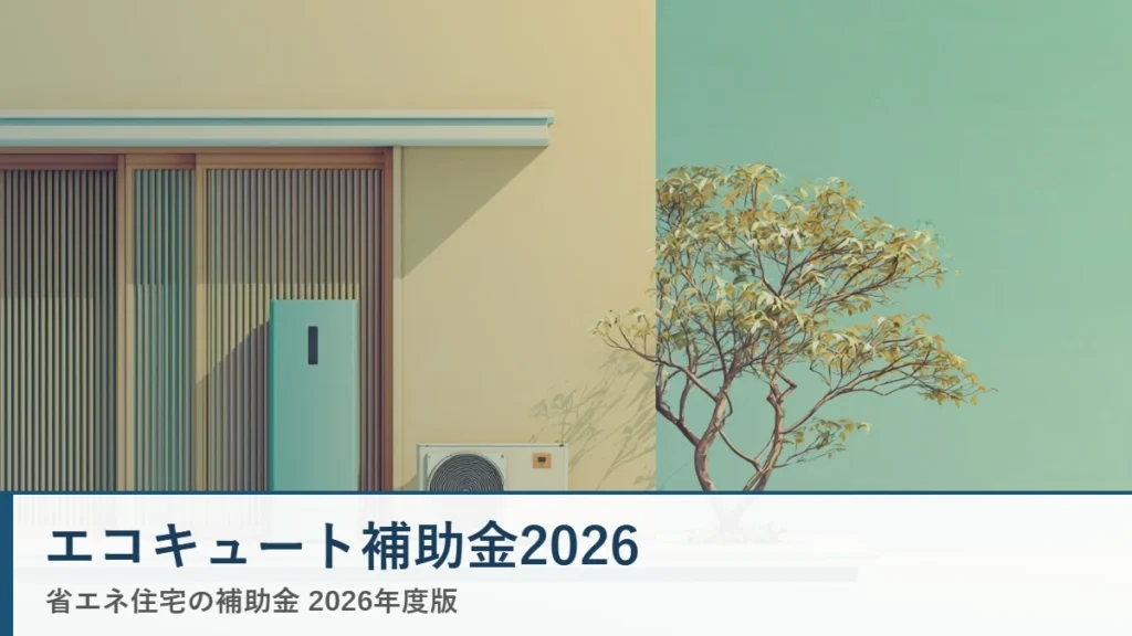 エコキュート補助金2026 省エネ住宅ナビ