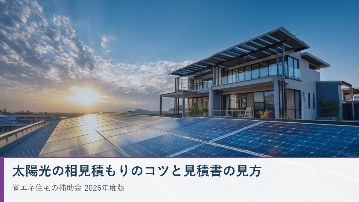 太陽光 相見積もり コツ 見積書の見方 2026