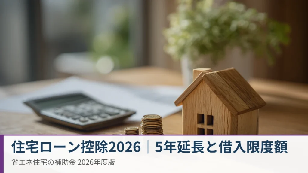 住宅ローン控除2026 省エネ住宅の借入限度額