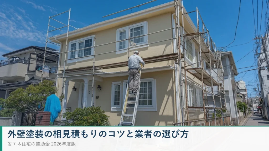 外壁塗装の相見積もりのコツと失敗しない業者の選び方のタイトル画像