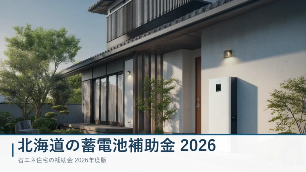 北海道の蓄電池補助金2026 札幌市・苫小牧市など主要自治体の補助額一覧