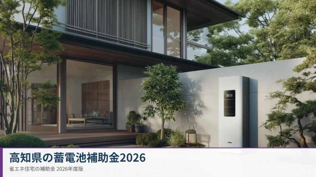 高知県の蓄電池補助金2026 家庭用蓄電池を設置した住宅