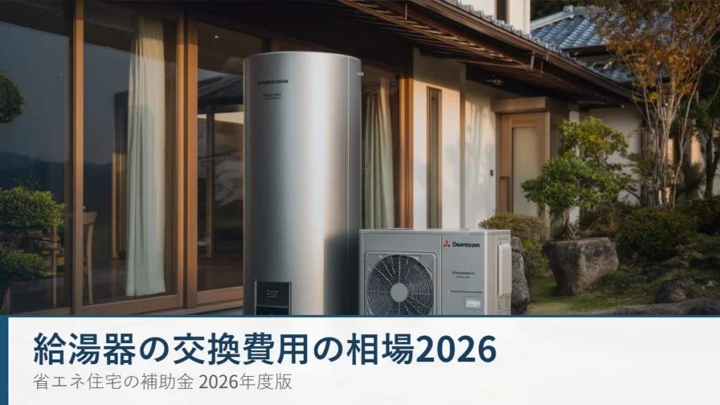 給湯器・エコキュートの交換費用の相場2026を解説するアイキャッチ画像