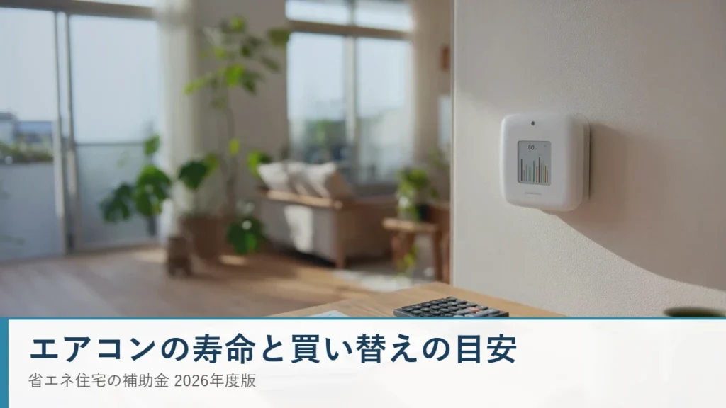 エアコンの寿命と買い替えの目安・2027年省エネ基準を解説するアイキャッチ画像