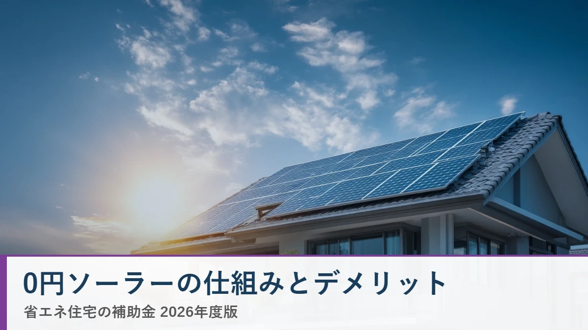 0円ソーラーの仕組みとデメリット 省エネ住宅ナビ