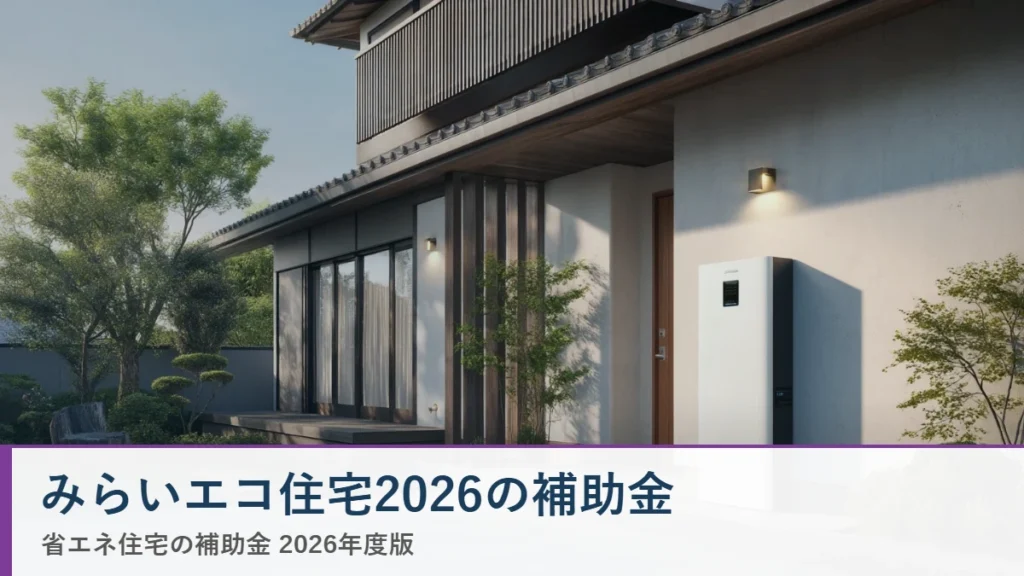 みらいエコ住宅2026の補助金 省エネ住宅ナビ