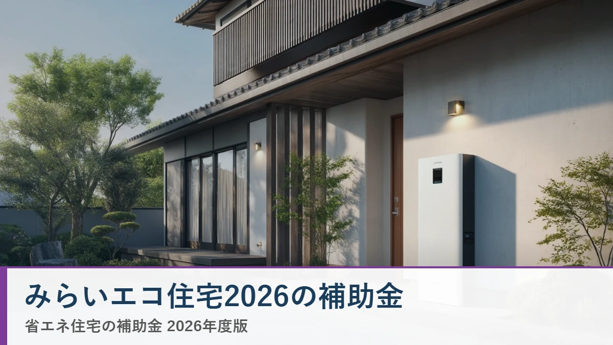 みらいエコ住宅2026の補助金 省エネ住宅ナビ