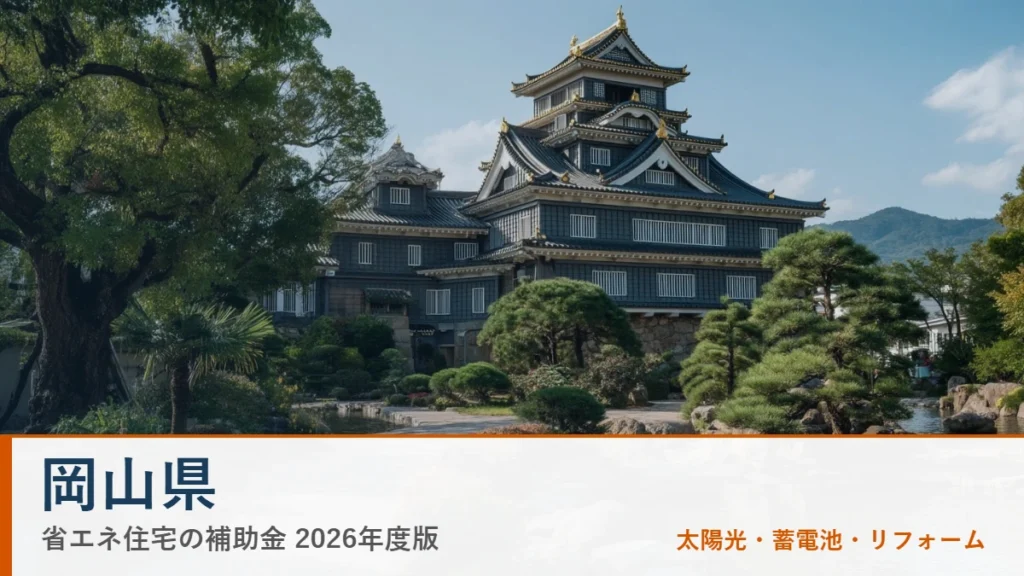 岡山県の省エネ住宅補助金2026