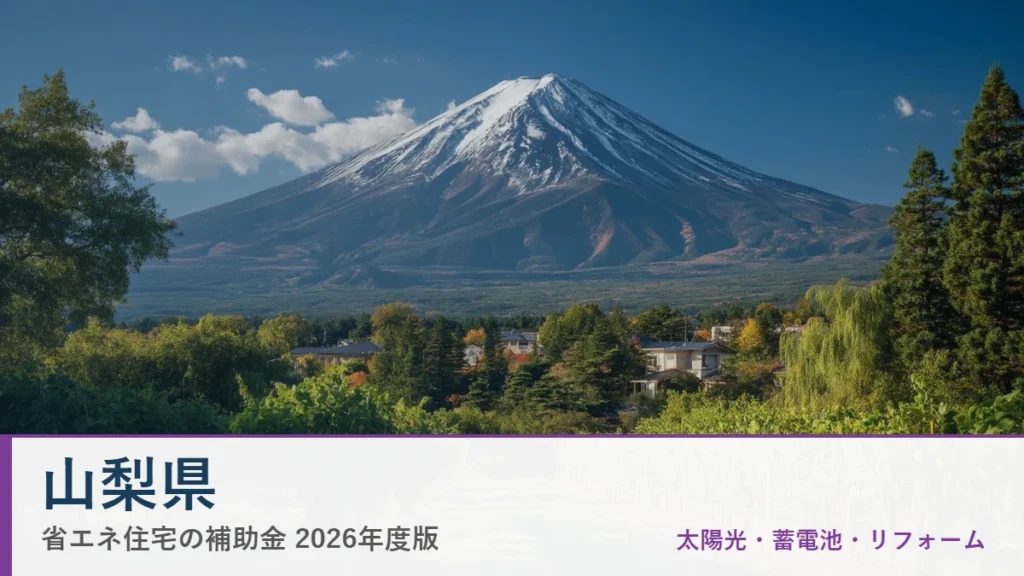 山梨県の省エネ住宅補助金2026