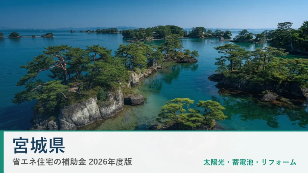 宮城県の省エネ住宅補助金2026
