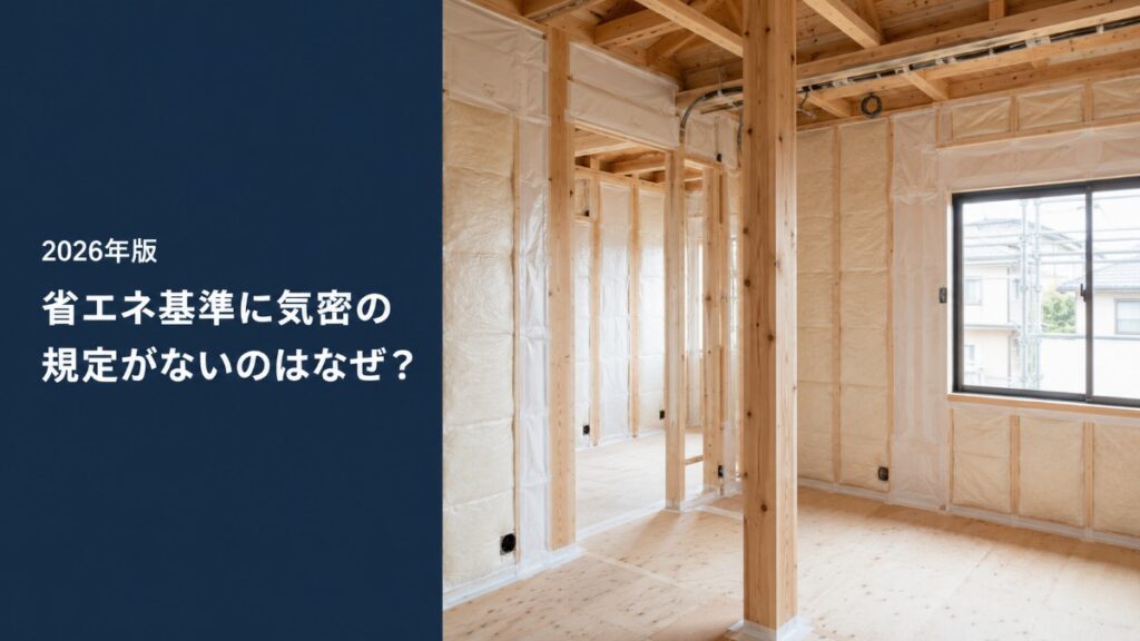 建築中の木造住宅の室内と断熱工事中の壁