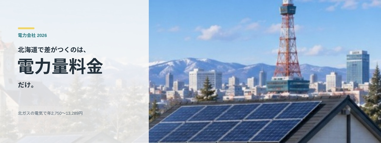 北海道の住宅街と送電設備の風景